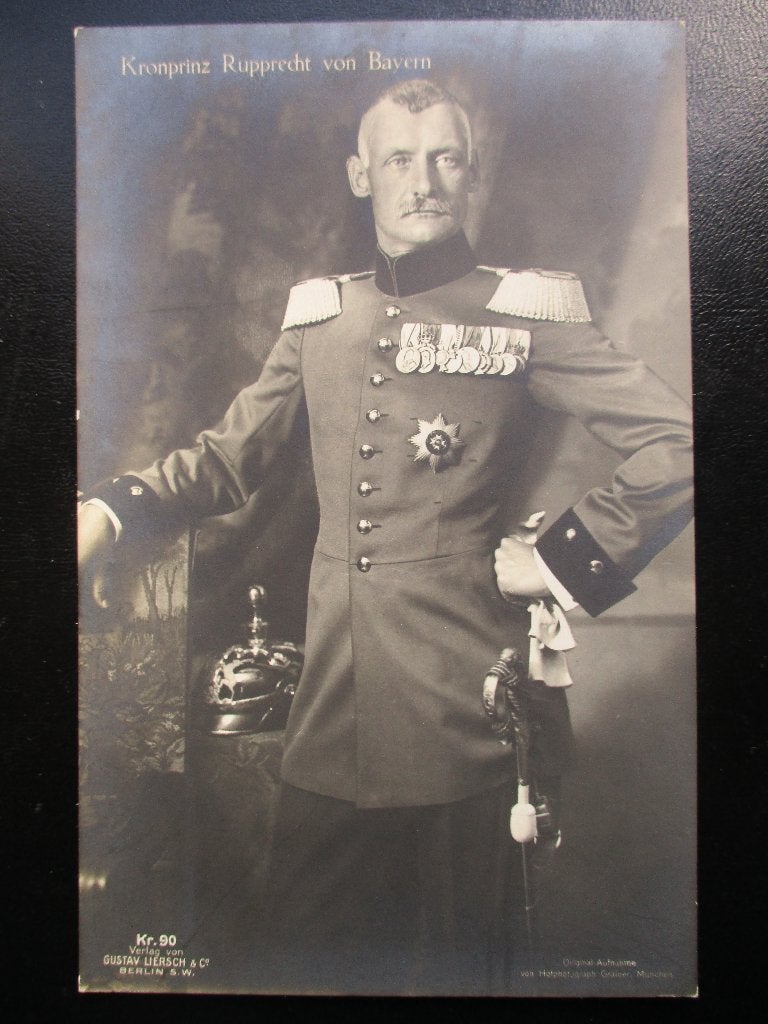 WO1 postkaart Kronprinz Rupprecht von Bayern, Verzamelen, Verzenden, Landmacht, Duitsland, Foto of Poster