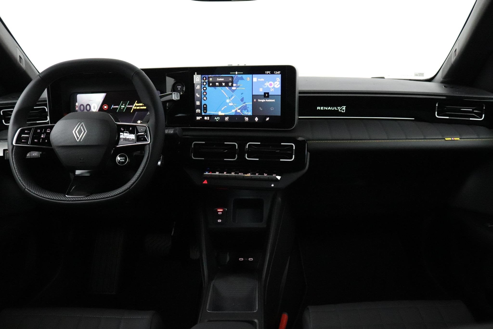Renault 4 comfort range iconic 52 kWh | Demo | Pack Advanced, Auto's, Renault, Leder en Stof, Zwart, Origineel Nederlands, 409 km