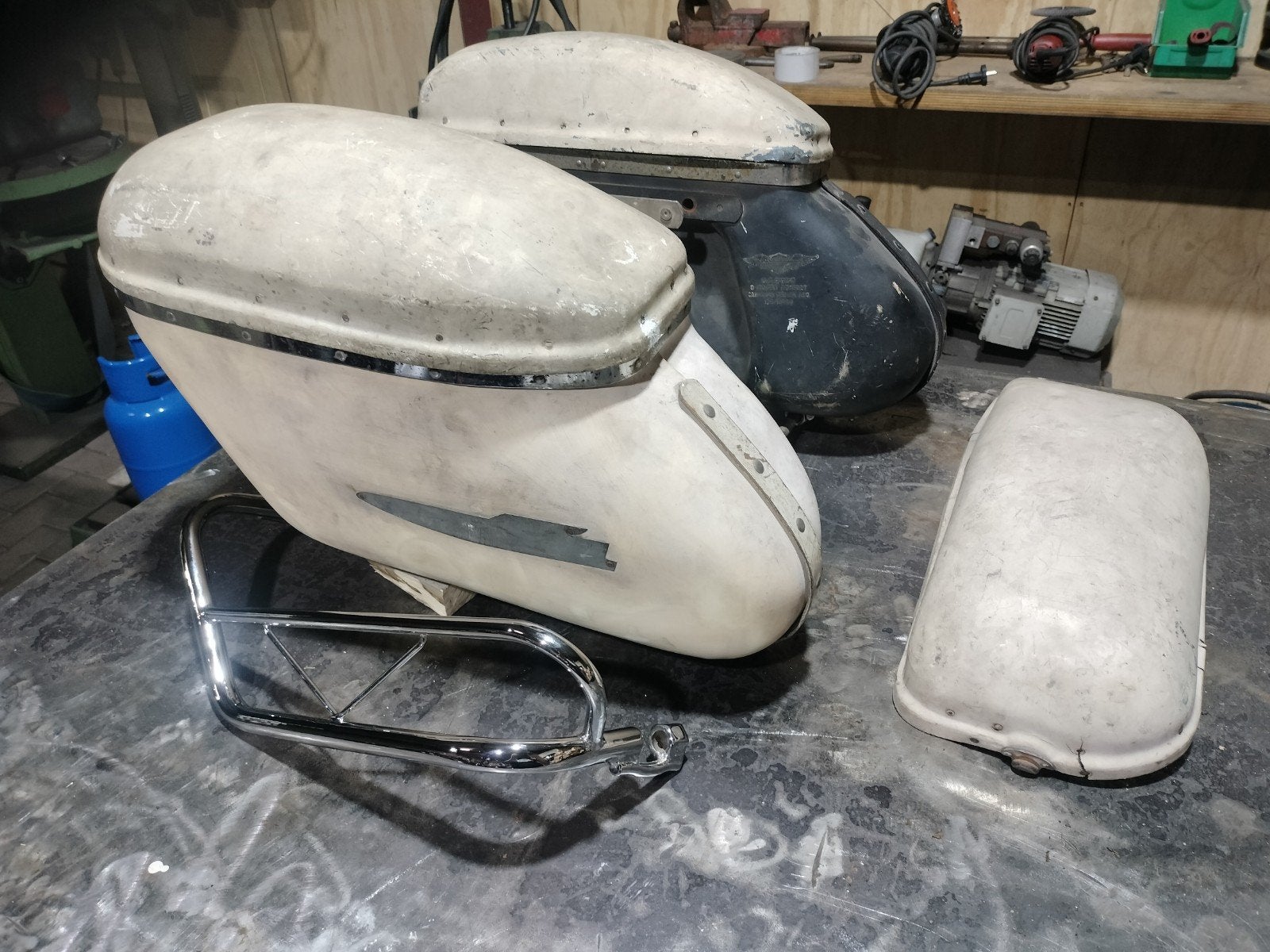 Bubbel bags( koffers) voor een Hydra Glide, Ophalen