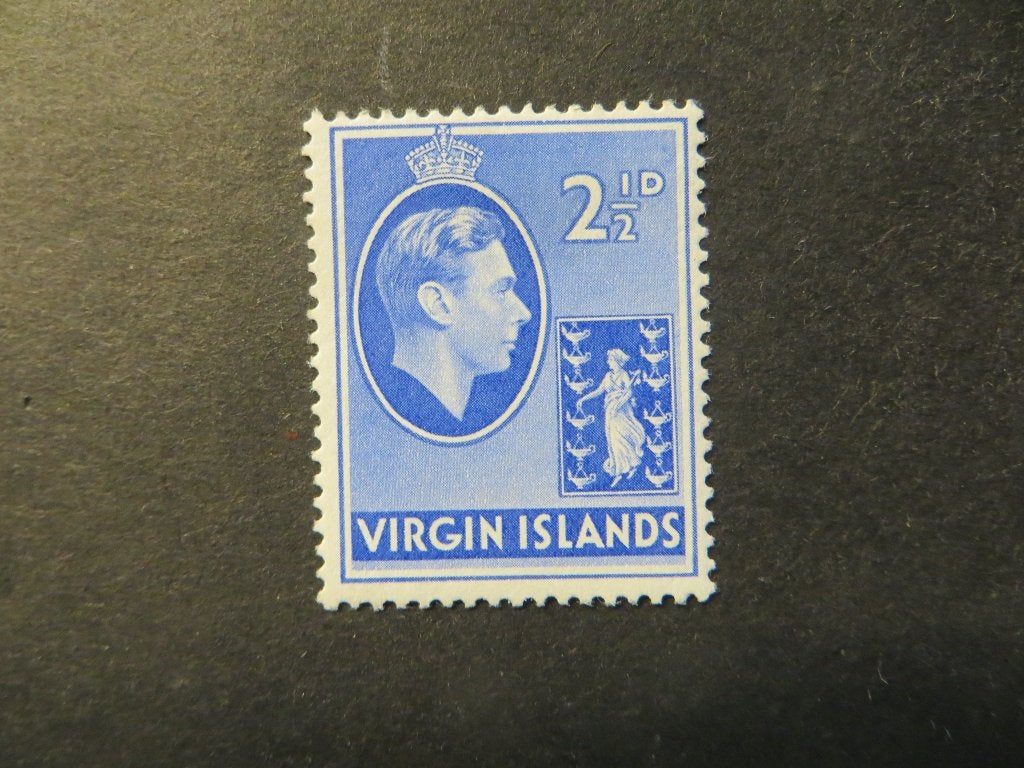 A06093: British Virgin Islands GVI 2 1/2 d, Postzegels en Munten, Ophalen of Verzenden, Noord-Amerika