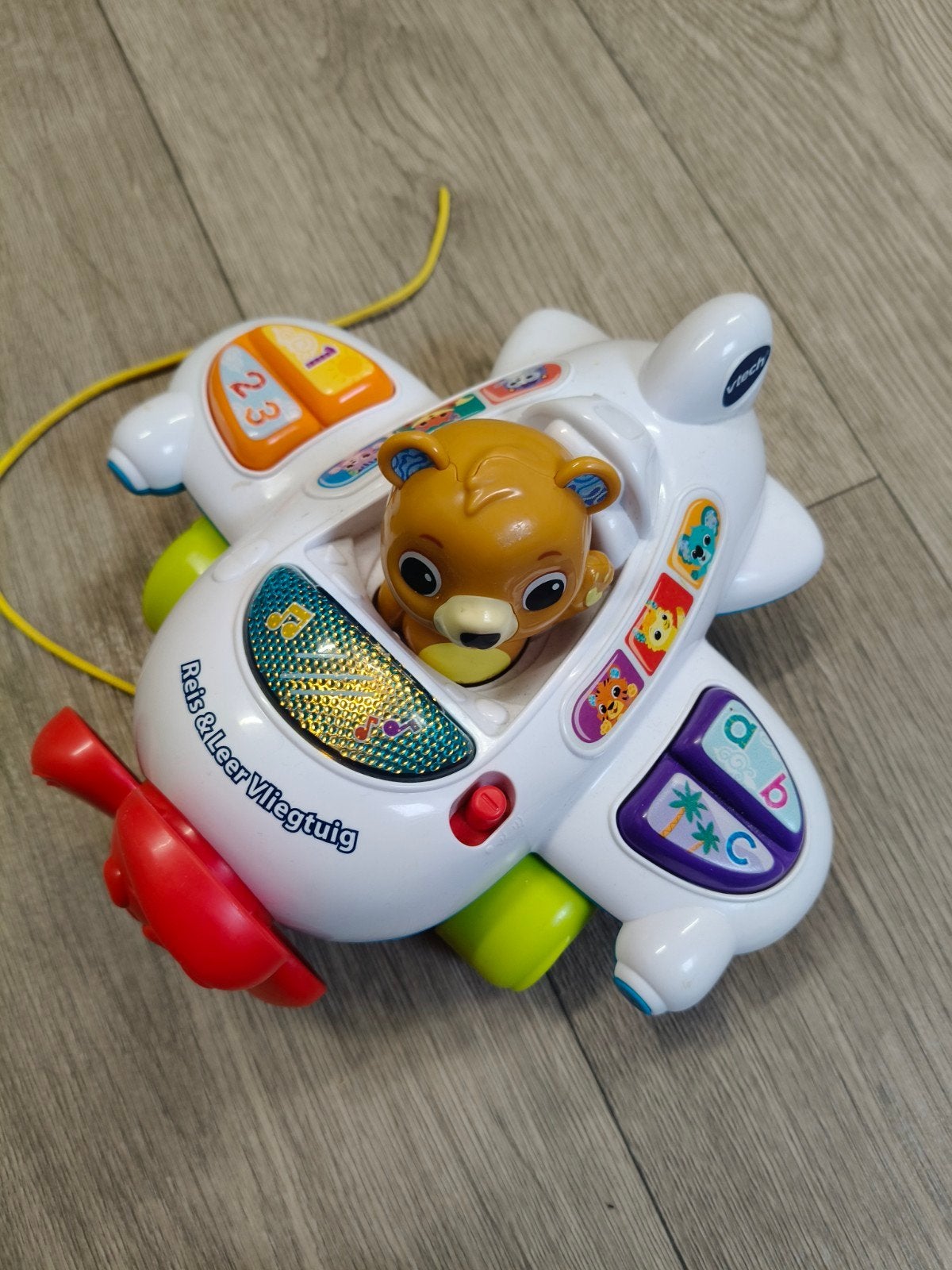 VTech Rups & Leer Vliegtuig met Beer, Kinderen en Baby's, Speelgoed | Vtech, Ophalen of Verzenden, Gebruikt, 6 maanden tot 2 jaar