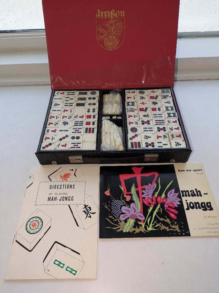 mahjong, Hobby en Vrije tijd, Ophalen of Verzenden, Zo goed als nieuw, Onbekend