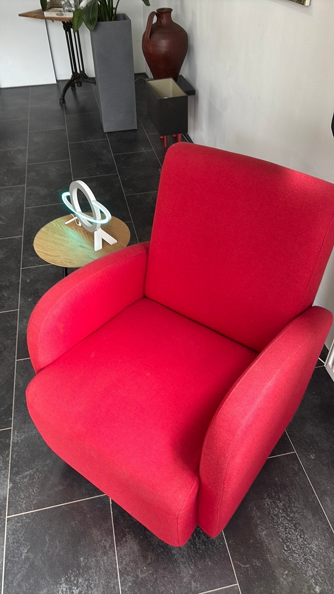 Heerlijke vintage stoel, Huis en Inrichting, Fauteuils, Ophalen, Gebruikt, Stof