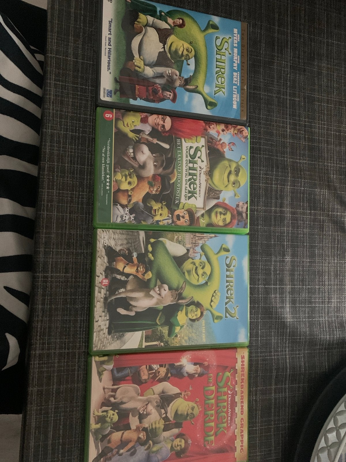 Shrek Serie DVD Collectie - Shrek 1, 2, 3 en Het Laatste Hoo, Animatie, Verzamelbox, Alle leeftijden, Zo goed als nieuw