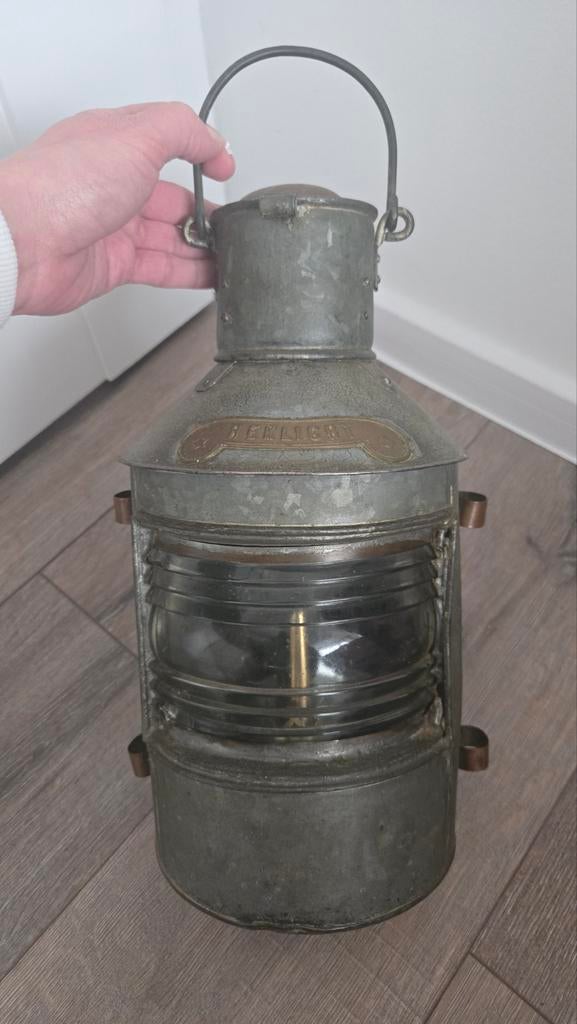 Oude scheepslamp 'HEKLICHT', Ophalen of Verzenden