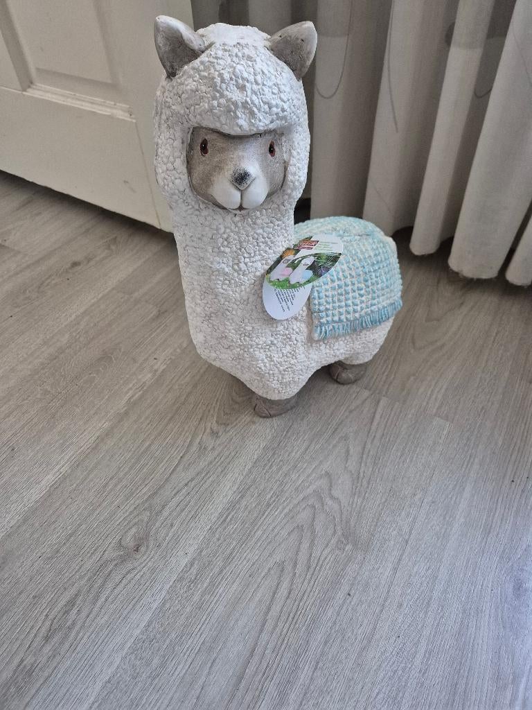 beeld alpaca circa 40 cm groot, Ophalen, Zo goed als nieuw, Mens