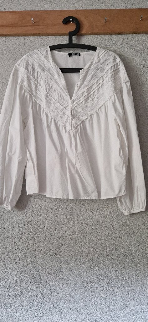 Norah blouse brocante Maat 42, Verzenden, Wit, Maat 42/44 (L), Zo goed als nieuw