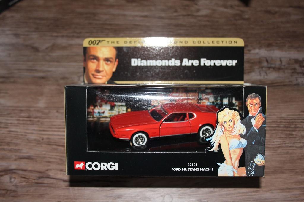 James Bond Ford Mustang Mach I, Ophalen of Verzenden, Zo goed als nieuw, Auto, Corgi
