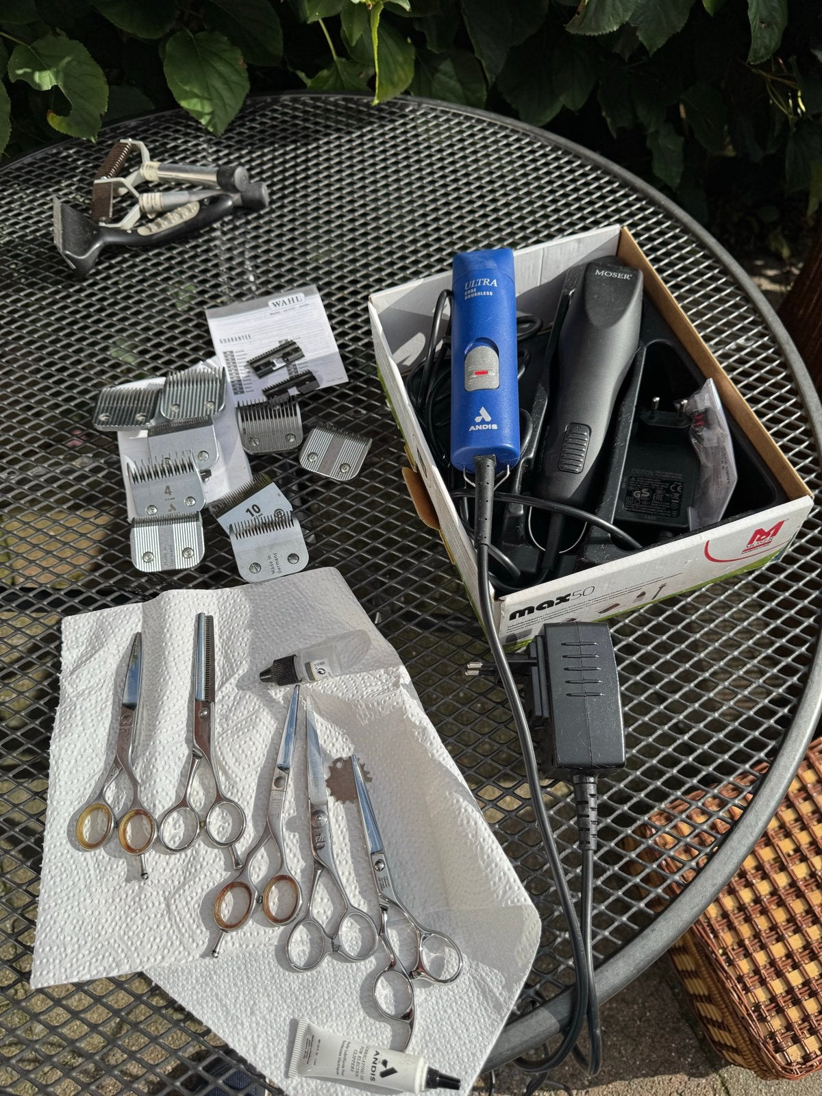 Trim spullen honden, Ophalen, Gebruikt