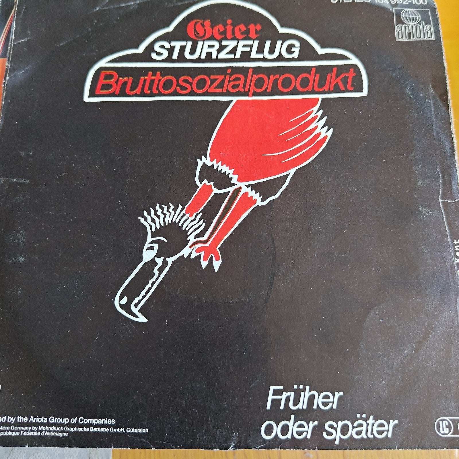 Geier Sturzflug - Bruttosozialprodukt / Früher oder später, Ophalen of Verzenden, Gebruikt, 7 inch, EP