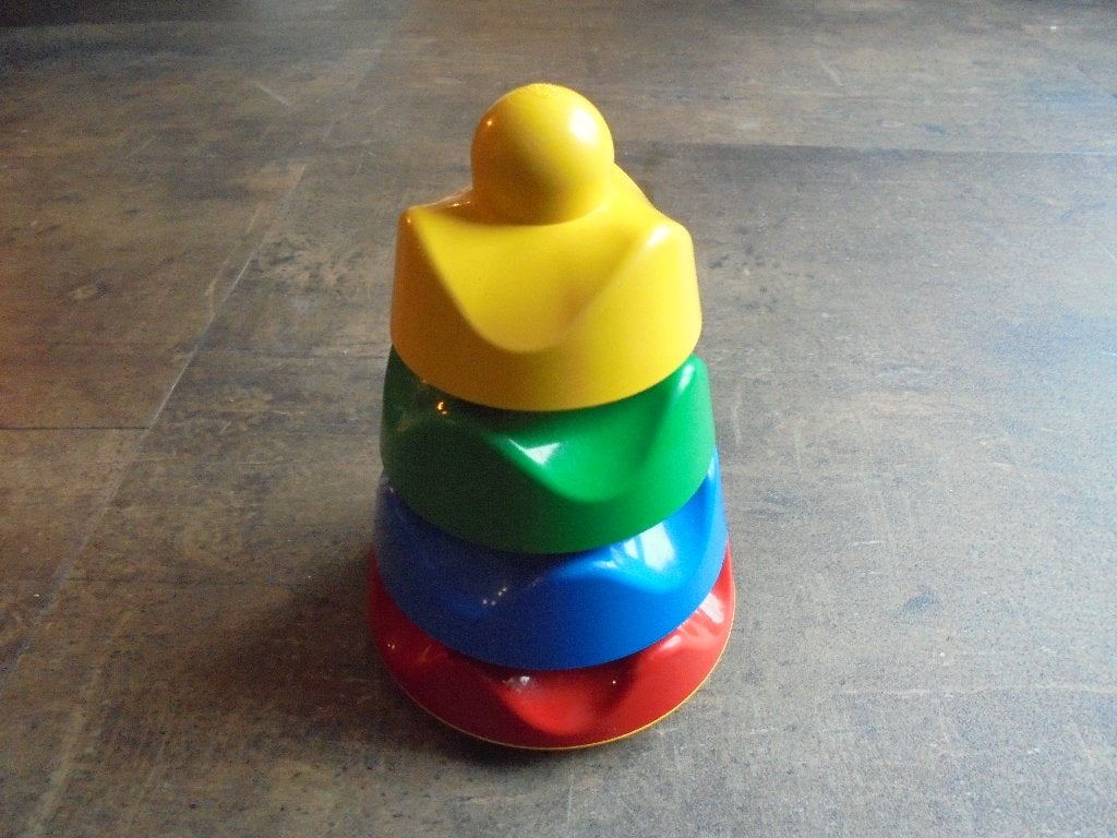 Lego Primo Stacking Tower Set (zie foto's) 2, Ophalen of Verzenden, Gebruikt, Lego Primo