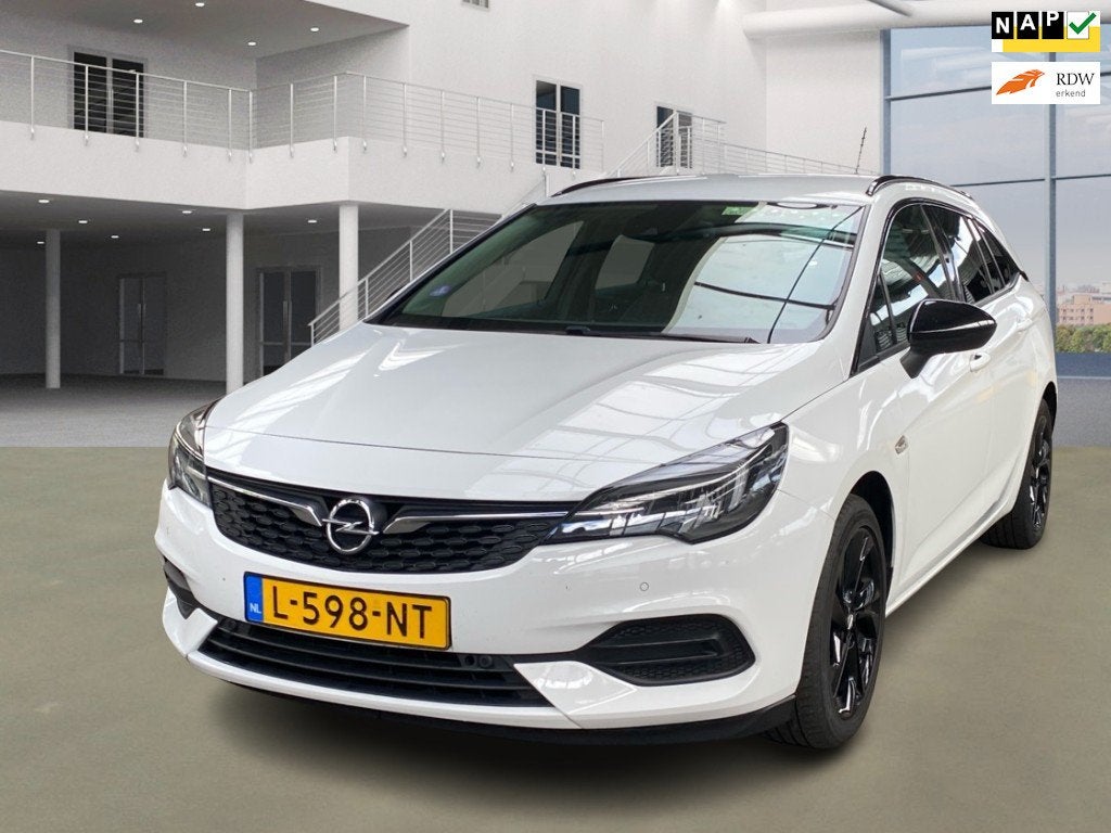 Opel Astra Sports Tourer 1.2 Business Elegance|BJ2021|6BAK|N, Gebruikt, Euro 6, 1199 cc, Wit
