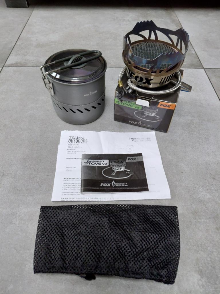 Fox Infrared Stove V2 incl. Fox Powerboil 0.65L, Watersport en Boten, Ophalen of Verzenden, Zo goed als nieuw, Overige typen
