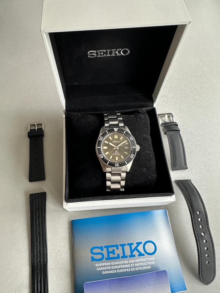 Seiko SPB145 Boutique Edition - Full set met extra bandjes, Gebruikt, Staal, Polshorloge, Ophalen of Verzenden