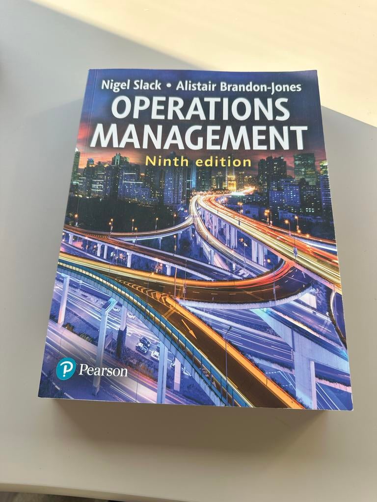Operations Management - Nigel Slack (Negende editie), Boeken, Studieboeken en Cursussen, Ophalen of Verzenden, Gamma, Nieuw, WO