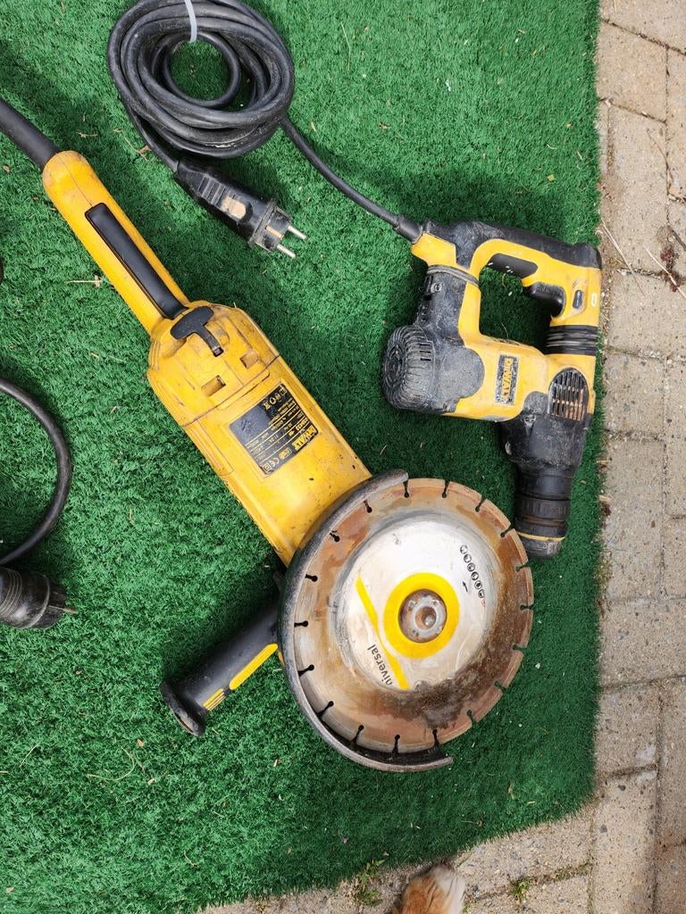 DeWalt Haakse Slijper en Boorhamer Set, Ophalen of Verzenden, Gebruikt