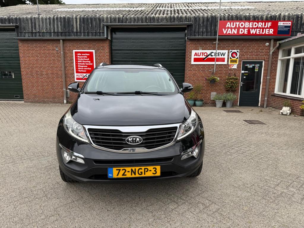 Kia Sportage 2.0 X-ecutive Plus Pack, Auto's, Gebruikt, Zwart, 4 cilinders, Leder en Stof