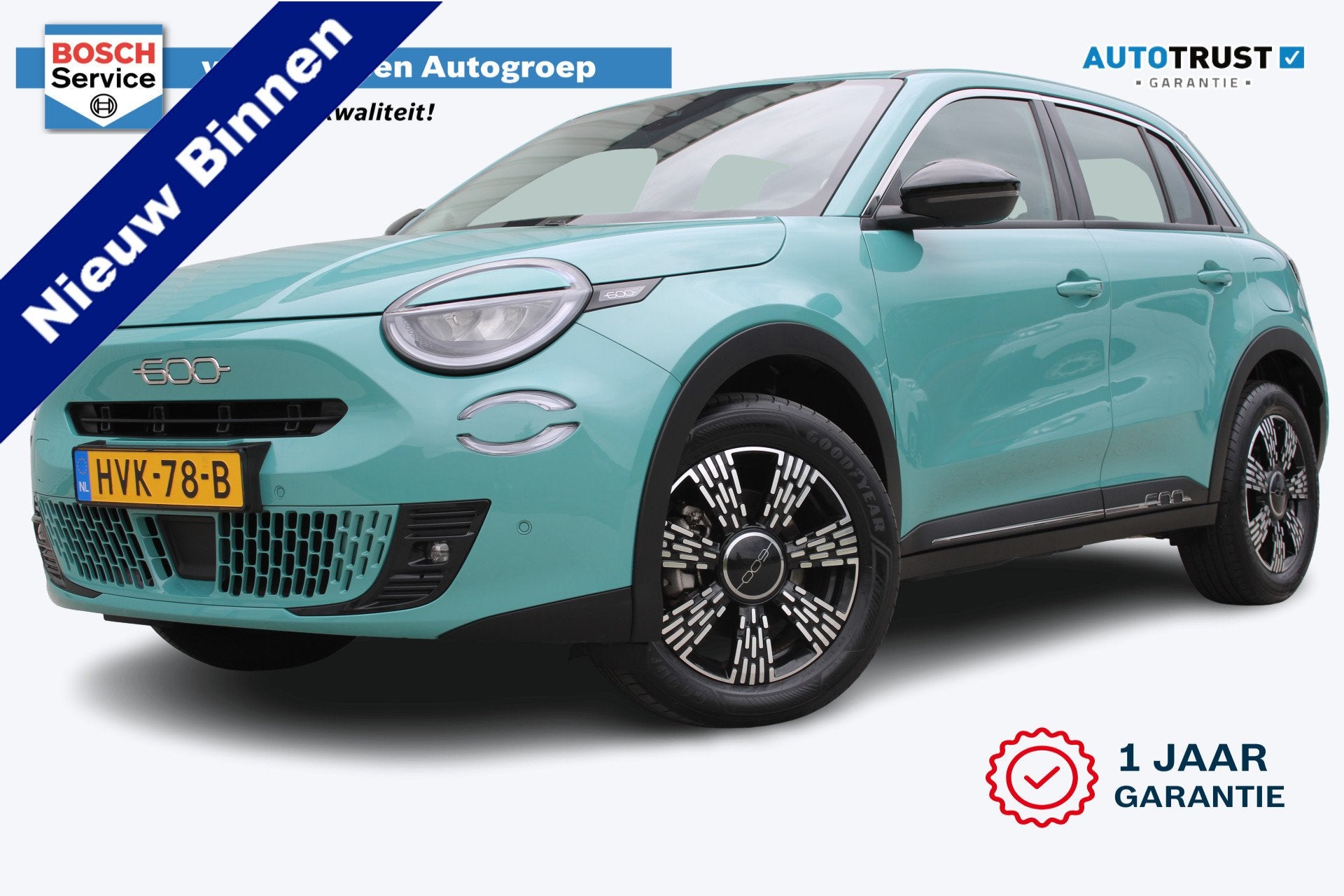 Fiat 600 1.2 Hybrid Pop | Incl. 12 maanden garantie | Apple, Auto's, 12 maanden, Stof, Euro 6, 1199 cc
