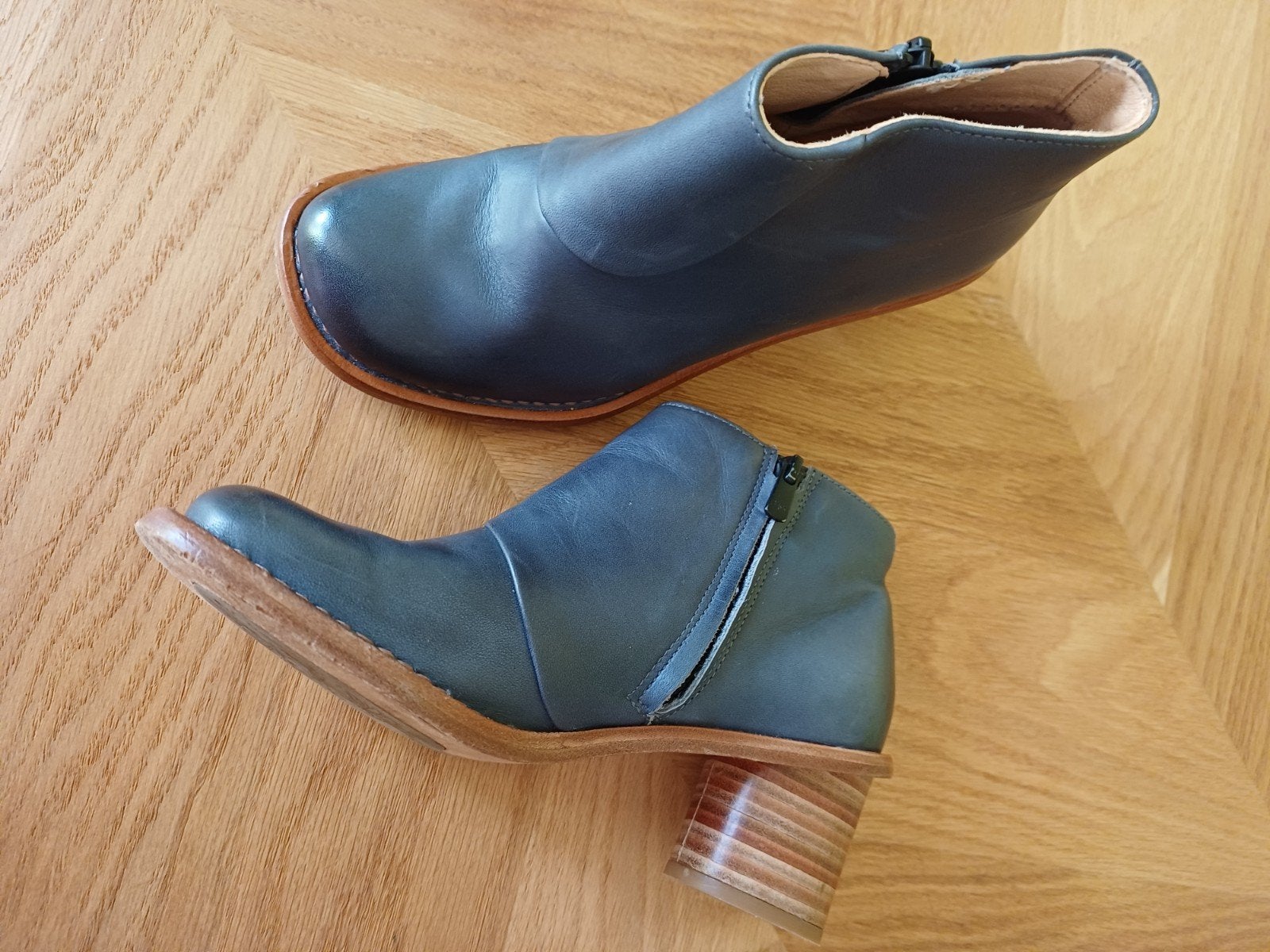 Neosens Leren Enkellaarsjes - Blauw - Maat 37, Neosens, Blauw, Lage of Enkellaarzen, Nieuw