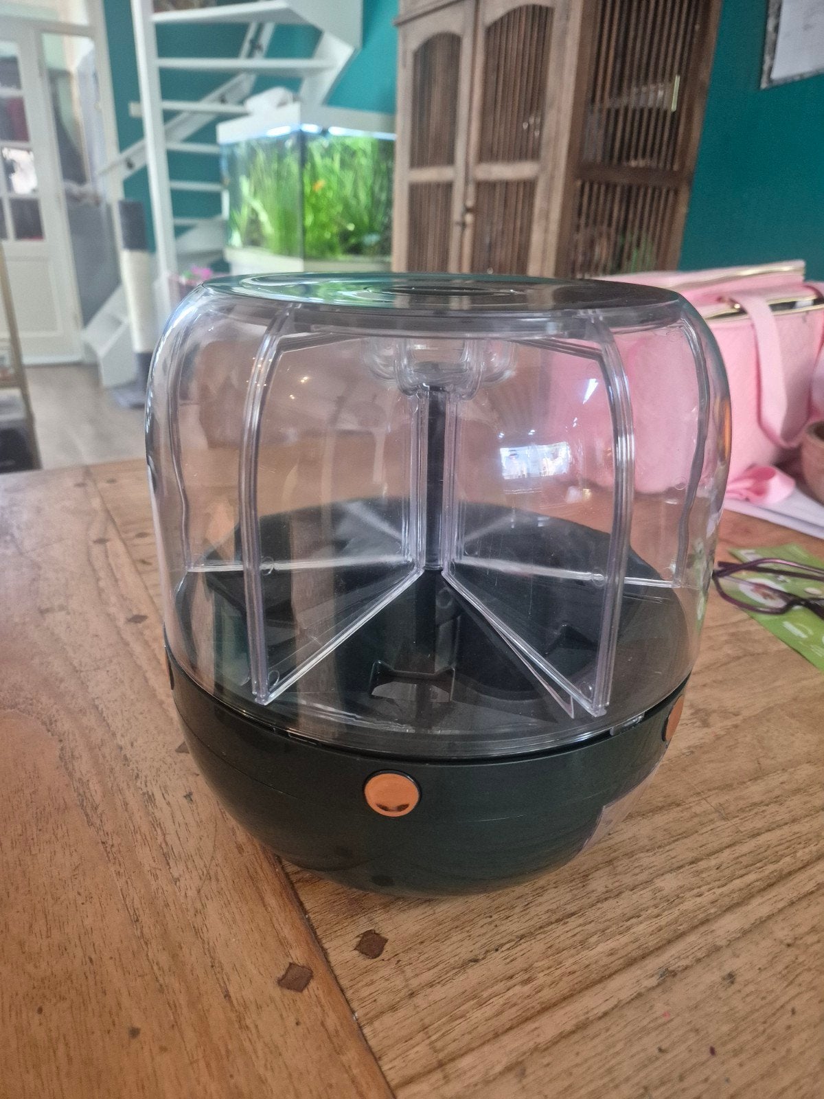 2 stuks JULEMY 360 Draaibare Rijstdispenser/Graancontainer, Groen, Kunststof, Ophalen of Verzenden, Zo goed als nieuw