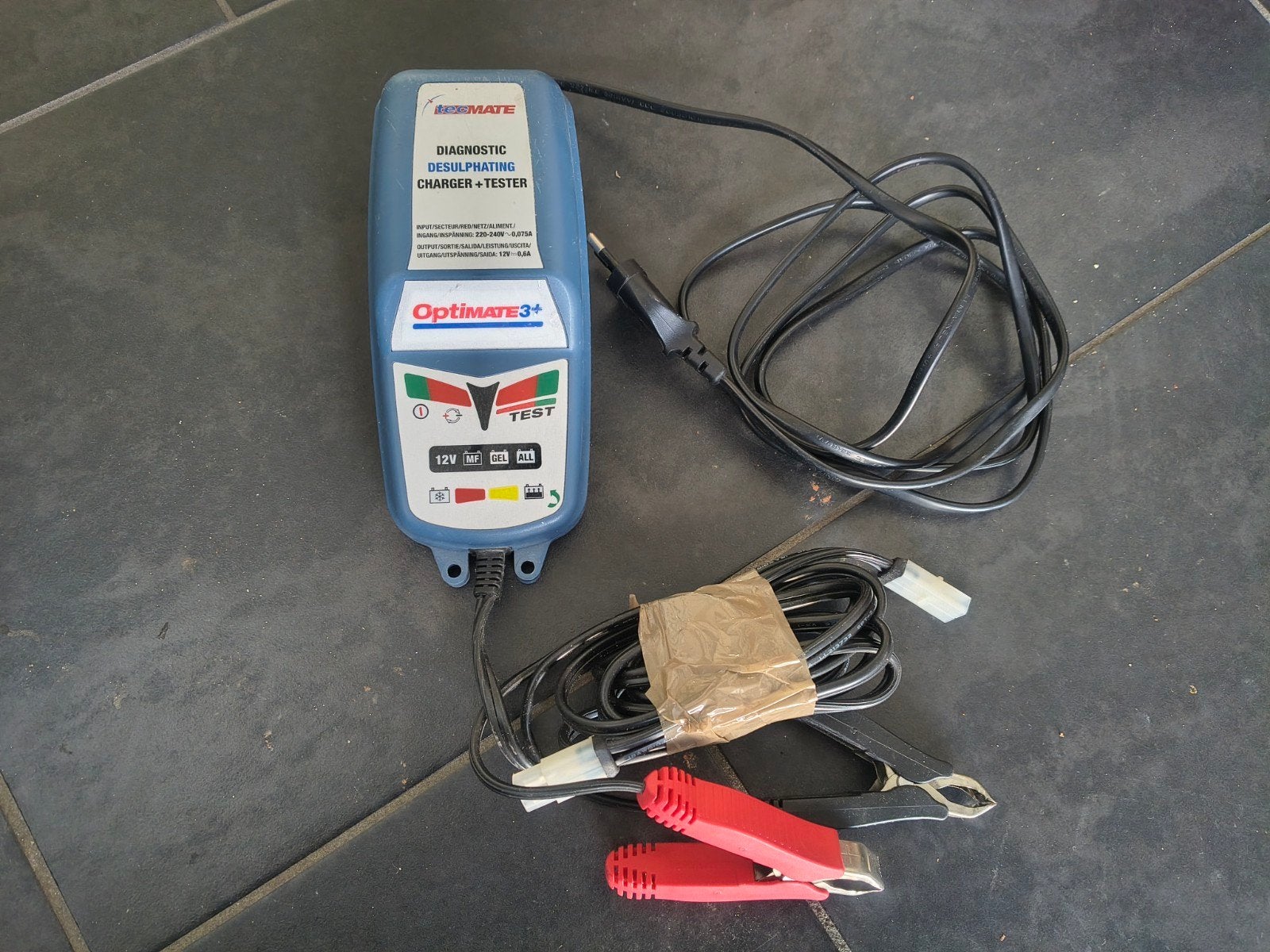 Tecmate Optimate 3+ Acculader en Tester, Ophalen of Verzenden, Gebruikt