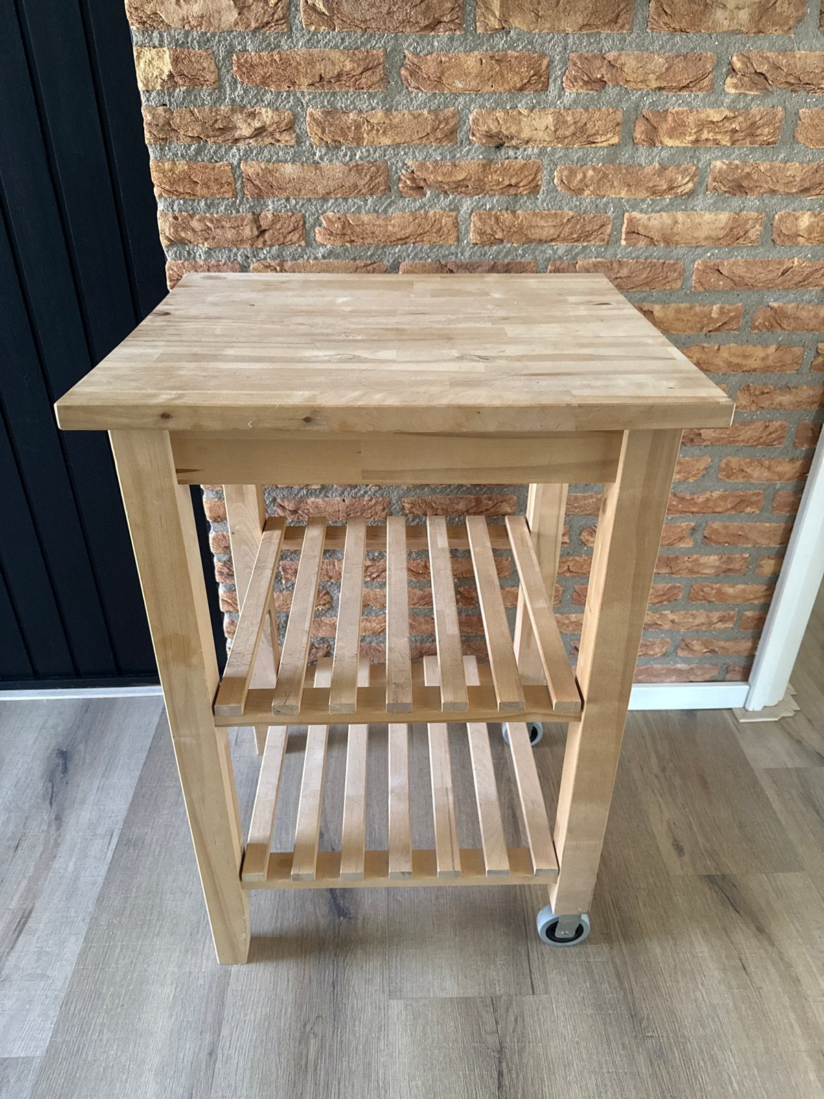 IKEA Bekväm roltafel van berkenhout - Steviger model, Gebruikt, Hout, IKEA, Keukentrolley
