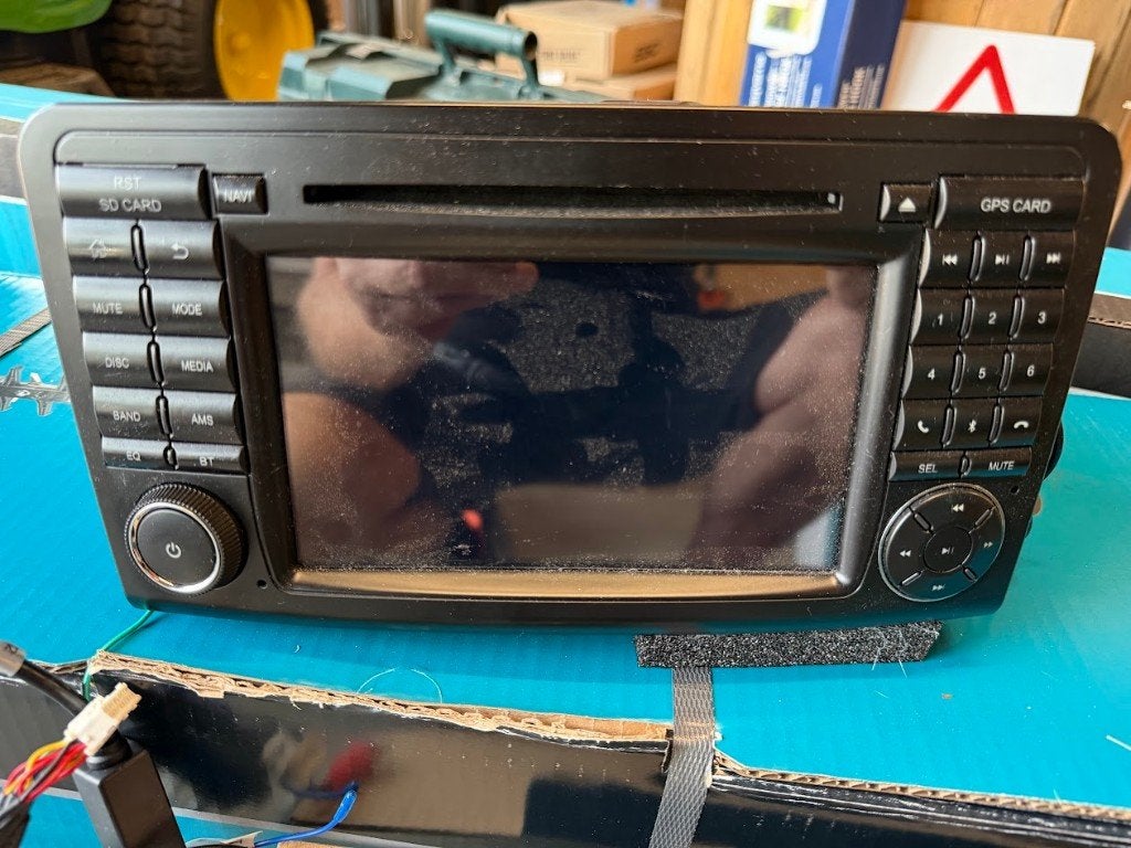 autoradio  mercedes ml davilon, Ophalen, Gebruikt