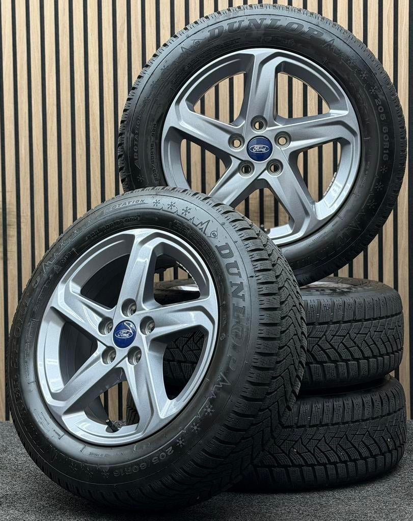 ZGAN! Originele 16 inch Ford Focus 5x108 ET50 205/60/16 TPMS, Ophalen, 16 inch, ., Banden en Velgen