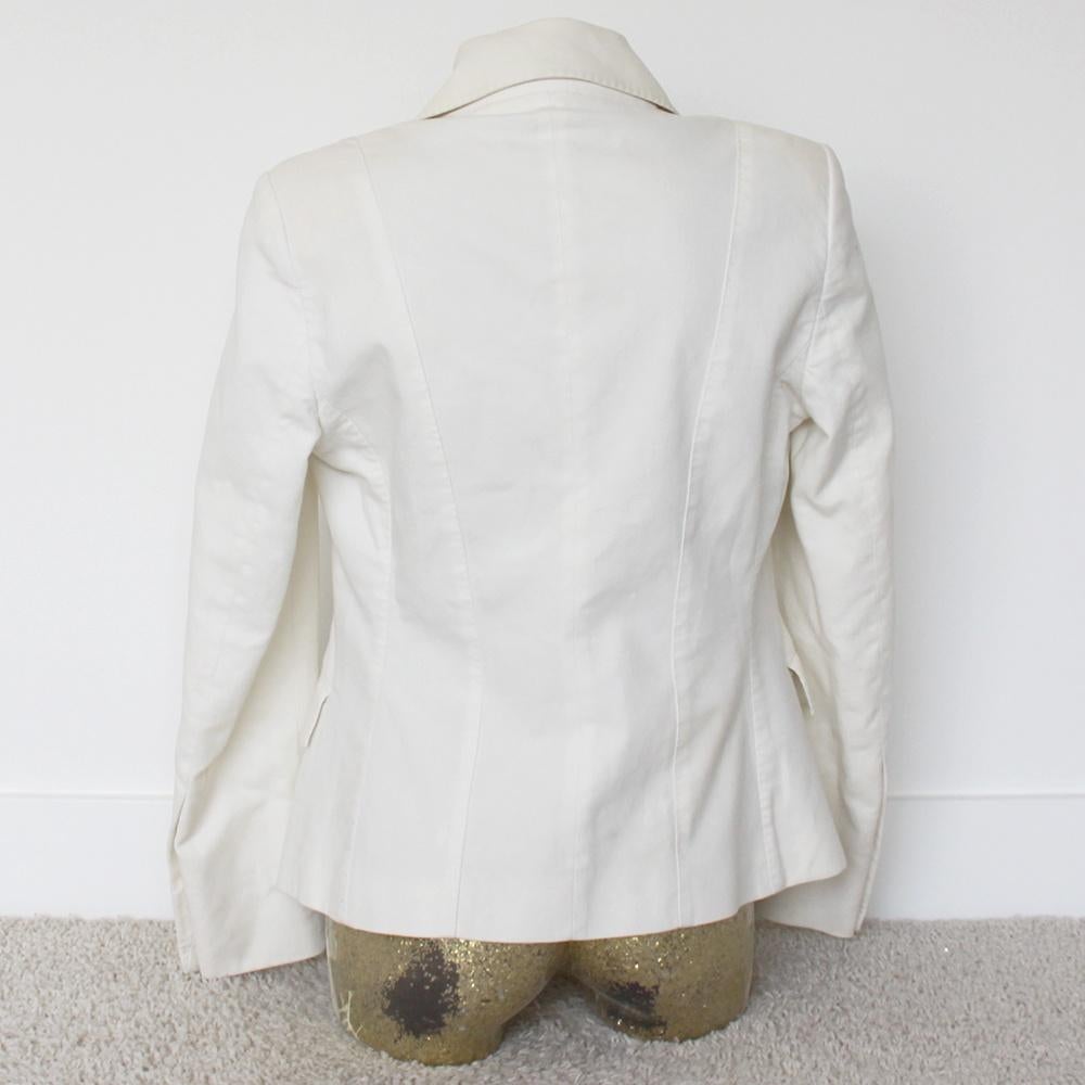 Mooie Erny Van Reijmersdal Blazer - 64 (Maat 42) € 110,-, Kleding | Dames, Jasjes, Kostuums en Pakken, Wit, Maat 42/44 (L), Ophalen of Verzenden