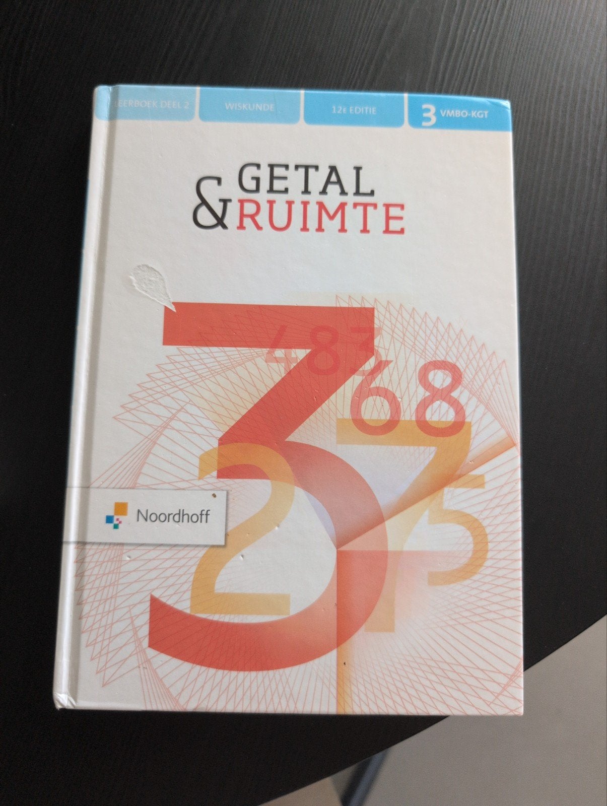 Getal & Ruimte Wiskunde 3 VMBO-KGT 12e editie, Ophalen of Verzenden, Zo goed als nieuw, VMBO, Wiskunde A