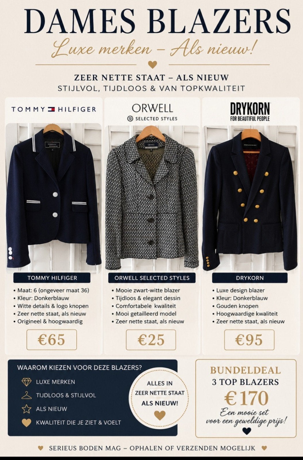 Merk blazers, Kleding | Dames, Ophalen of Verzenden, Zo goed als nieuw, Zwart