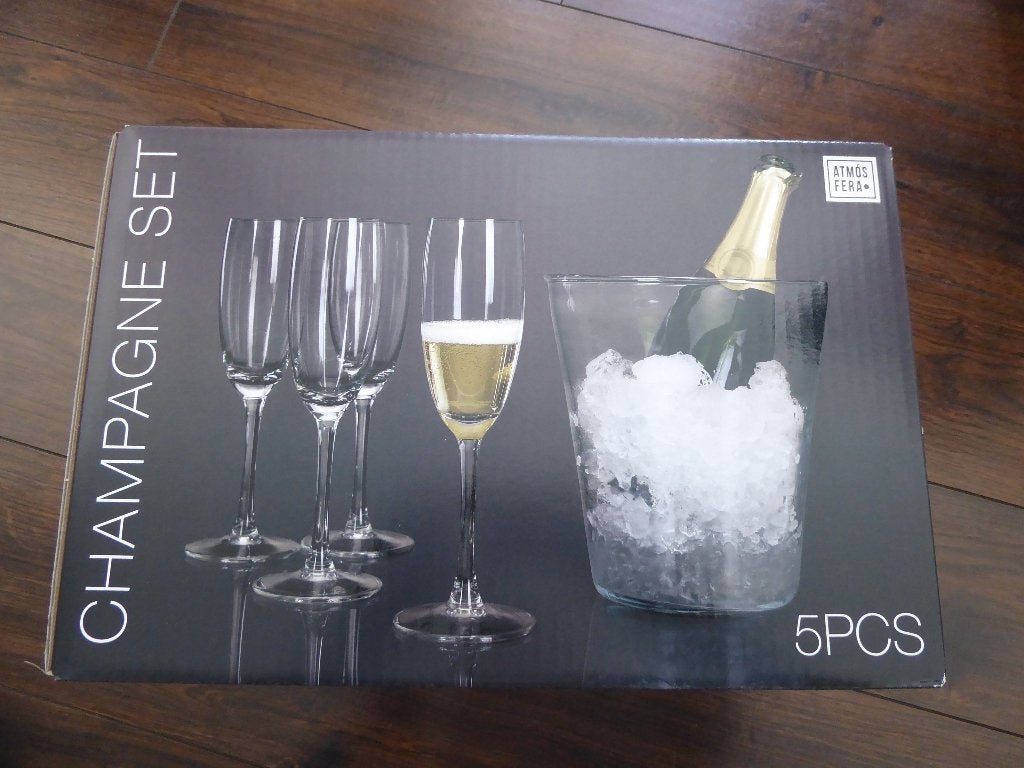 champagne set, Nieuw, Ophalen of Verzenden, Overige merken, Glas