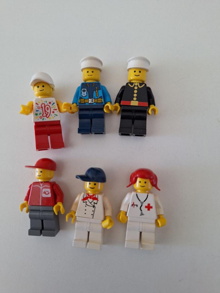 Lego minifiguren set van 6, diverse beroepen, Ophalen of Verzenden, Gebruikt, Jongen of Meisje