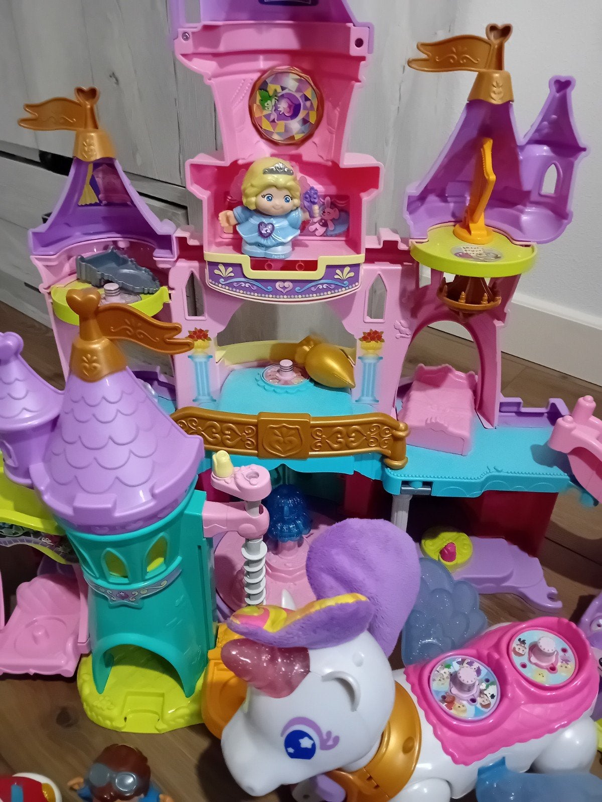Vtech speelkasteel met unicorn, Ophalen