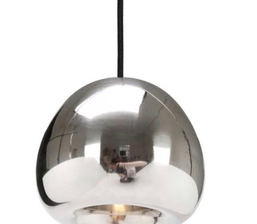 3x Tom Dixon Void lampen led showmodel chrome, Huis en Inrichting, Lampen | Hanglampen, Ophalen of Verzenden, Zo goed als nieuw