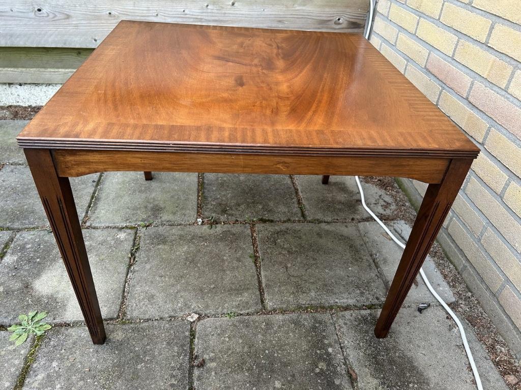 Antieke salontafel, Gebruikt, Rechthoekig, Hout, Ophalen
