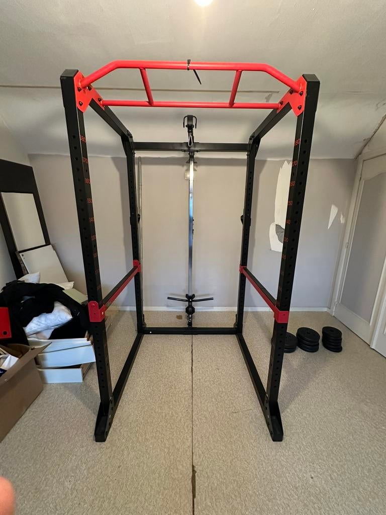 Thuis fitness / homegym powerrack, Sport en Fitness, Fitnessapparatuur, Zo goed als nieuw, Krachtstation, Ophalen