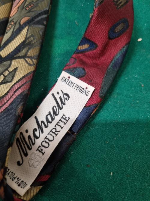 Stropdas michaelis fourtie gekleurd, Kleding | Heren, Stropdassen, Ophalen of Verzenden, 'T Olde Gre-j, Info@toldegrej.nl, Endepoelstraat 20f Didam