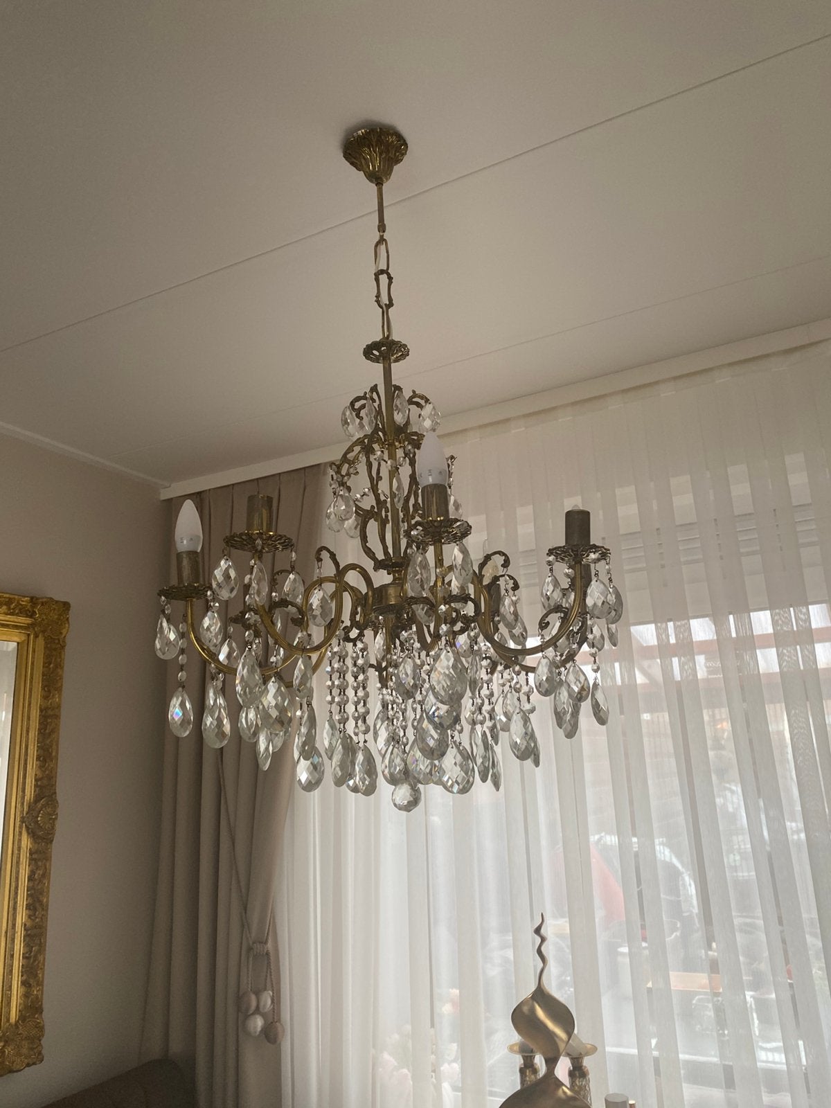 Krıstal hang lampen kroon, Ophalen of Verzenden, Zo goed als nieuw