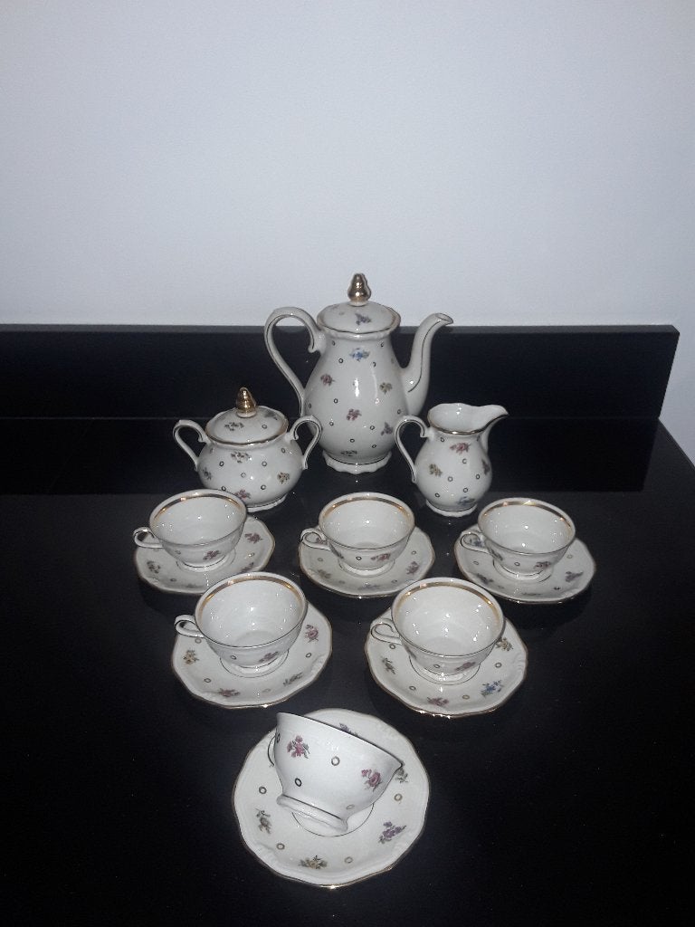 Oud Winterling Windsor MOKKA servies met strooibloemetjes, Verzenden
