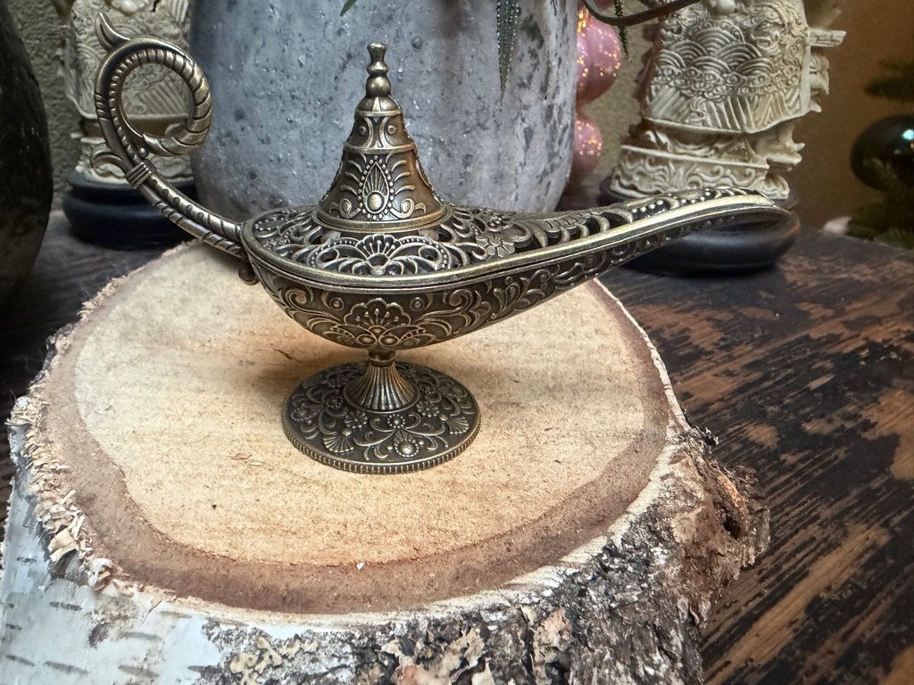 Alladin lamp 1001 nacht wierookbrander houder wierook, Verburgt Vintage, Geurverspreider, Meerkleurig, 7 cm