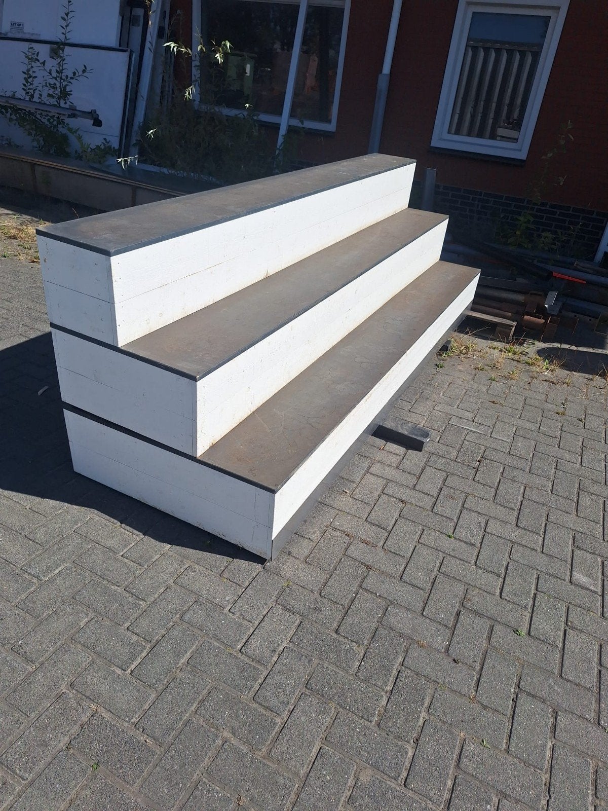 bankjes podium bankje  bankjes  3 delig, Tweepersoons, 75 tot 100 cm, Ophalen of Verzenden, Minder dan 150 cm
