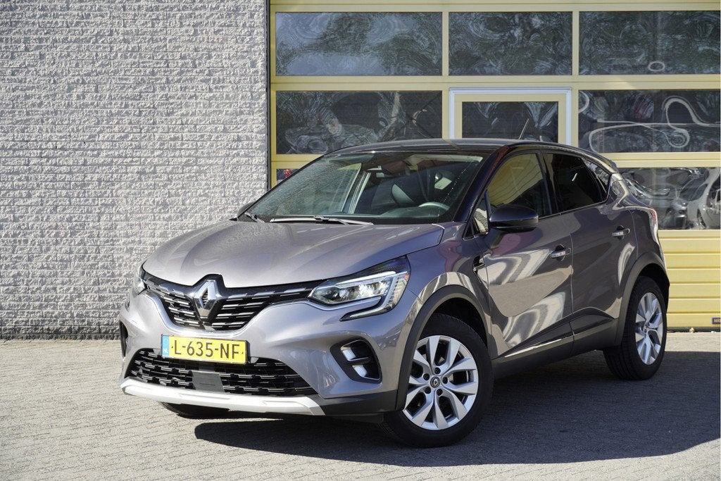 Renault Captur 1.3 TCe 141PK! Automaat Intens BJ2021 Lmv 17", Auto's, Renault, Gebruikt, 4 cilinders, Leder en Stof, Bedrijf