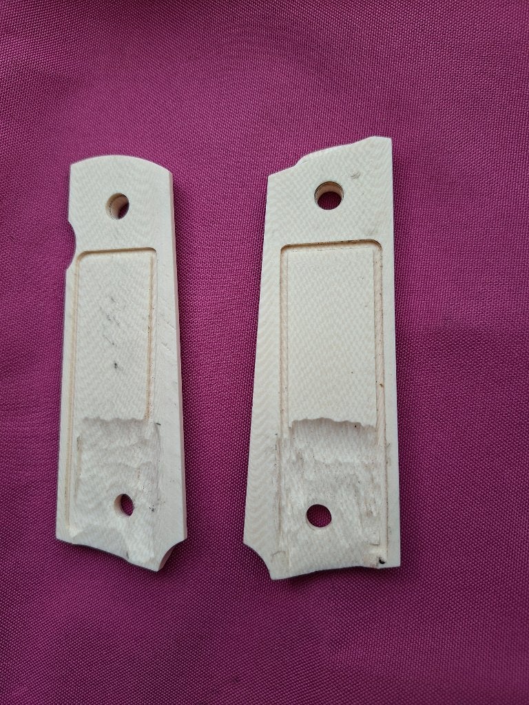 Grips voor 1911 pistool - ivoor en donker hout, Ophalen of Verzenden, Overige soorten, Amerika, Overige typen