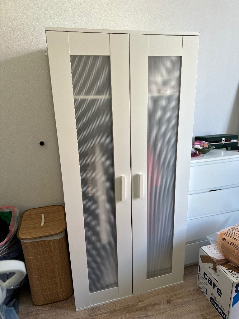 Ikea white wardrobe, Huis en Inrichting, Ophalen, Gebruikt, 50 tot 100 cm, 150 tot 200 cm