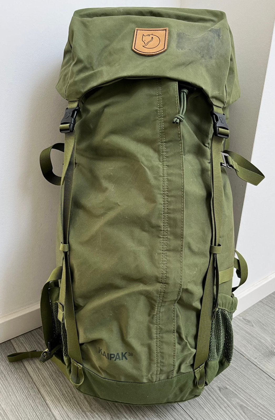 Groene Fjallraven Kaipak 38 Backpack, Ophalen of Verzenden, Zo goed als nieuw, Rugzak