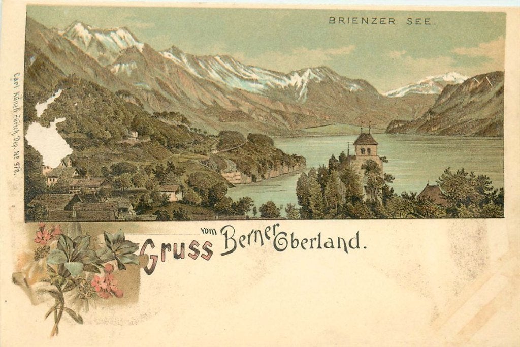 702-090-033 Berner Oberland Litho, Verzenden, Voor 1920, Overig Europa