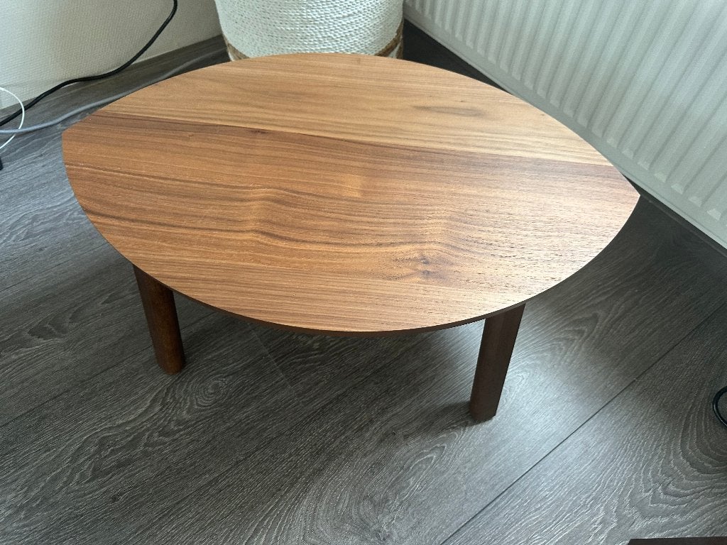 IKEA Stockholm bijzettafel, 55 tot 75 cm, Zo goed als nieuw, Ovaal, Hout