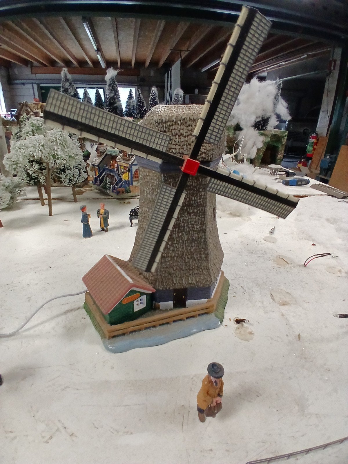 Luville molen dijkzicht kersthuis, Diversen, Kerst, Ophalen of Verzenden