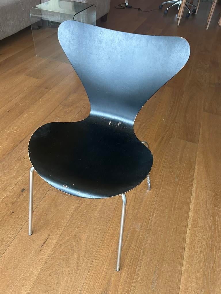 Fritz Hansen vlinderstoel zwart, Huis en Inrichting, Ophalen, Gebruikt, Zwart, Eén
